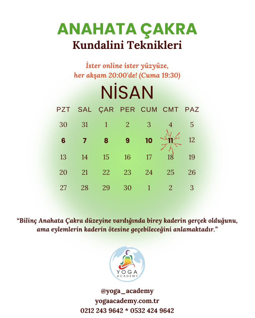 ÇAKRA ÇALIŞMALARI