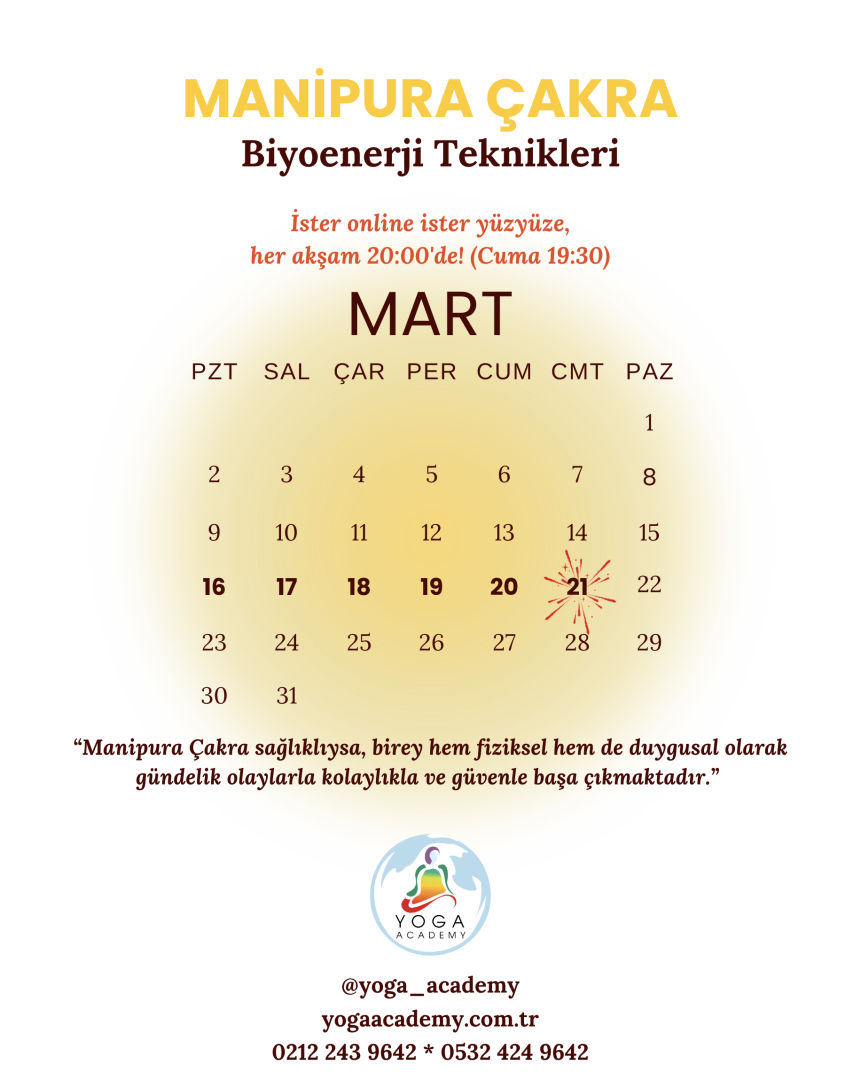 ÇAKRA ÇALIŞMALARI