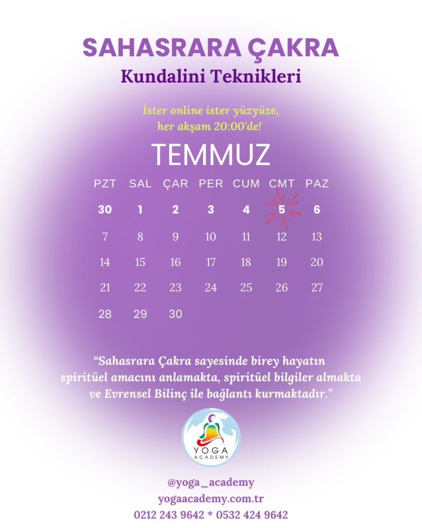 ÇAKRA ÇALIŞMALARI