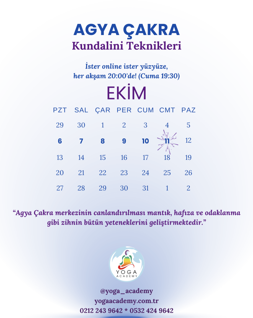 ÇAKRA ÇALIŞMALARI