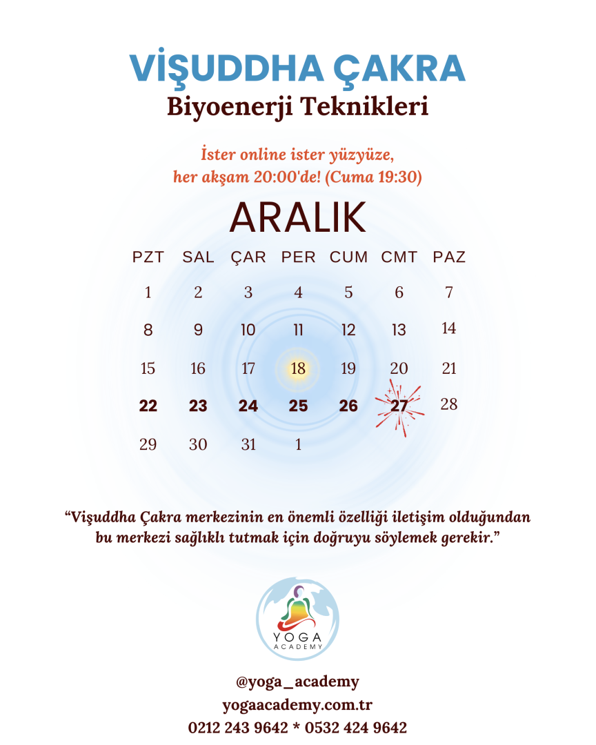 ÇAKRA ÇALIŞMALARI